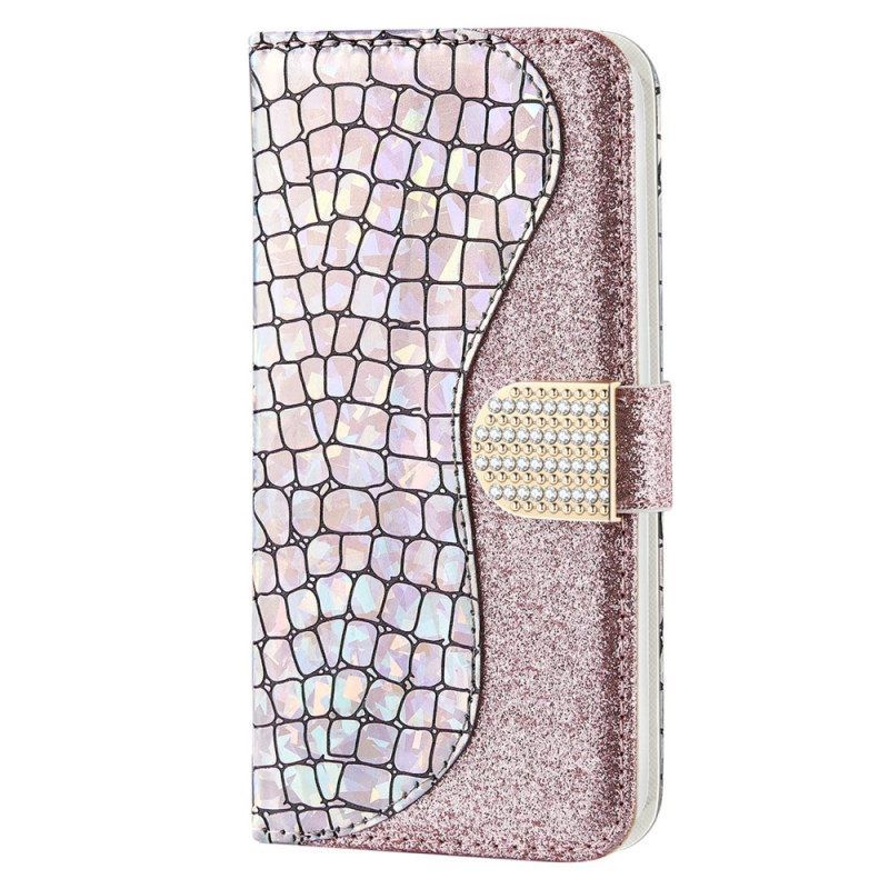 Κάλυμμα Samsung Galaxy S23 Ultra 5G Crocodile Diamonds